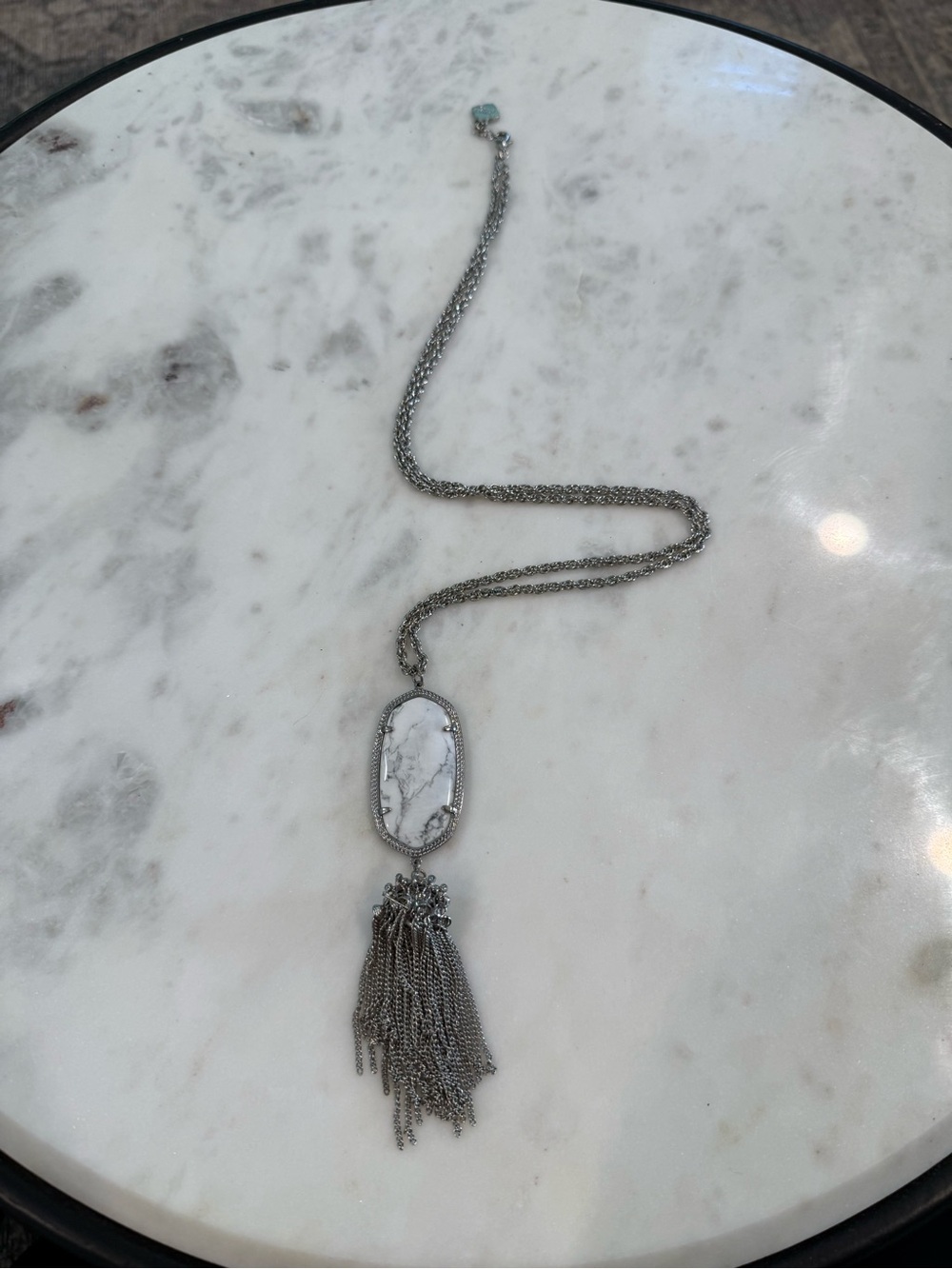 Kendra Scott White Howlite Rayne Necklace